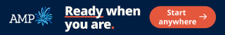 Mobile frame 4 &mdash; navy end card, Ready when you are. with Start anywhere button