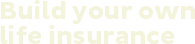 Build your own life insurance